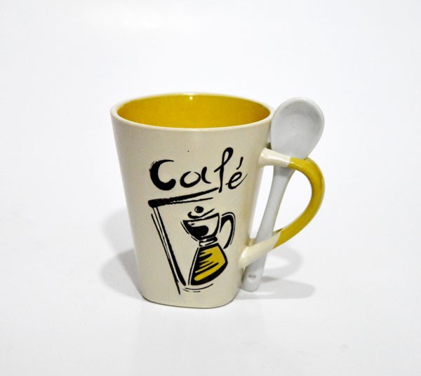 Coffee Mug With Spoon