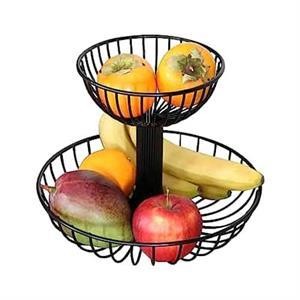 Fruit Basket,With iron Double Layer