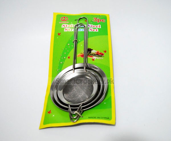 Round Tea Stainer Set 3 pc