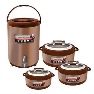 Happy Handsome Metallic Brown 4PCS Hotpots & Cooler Giftsets